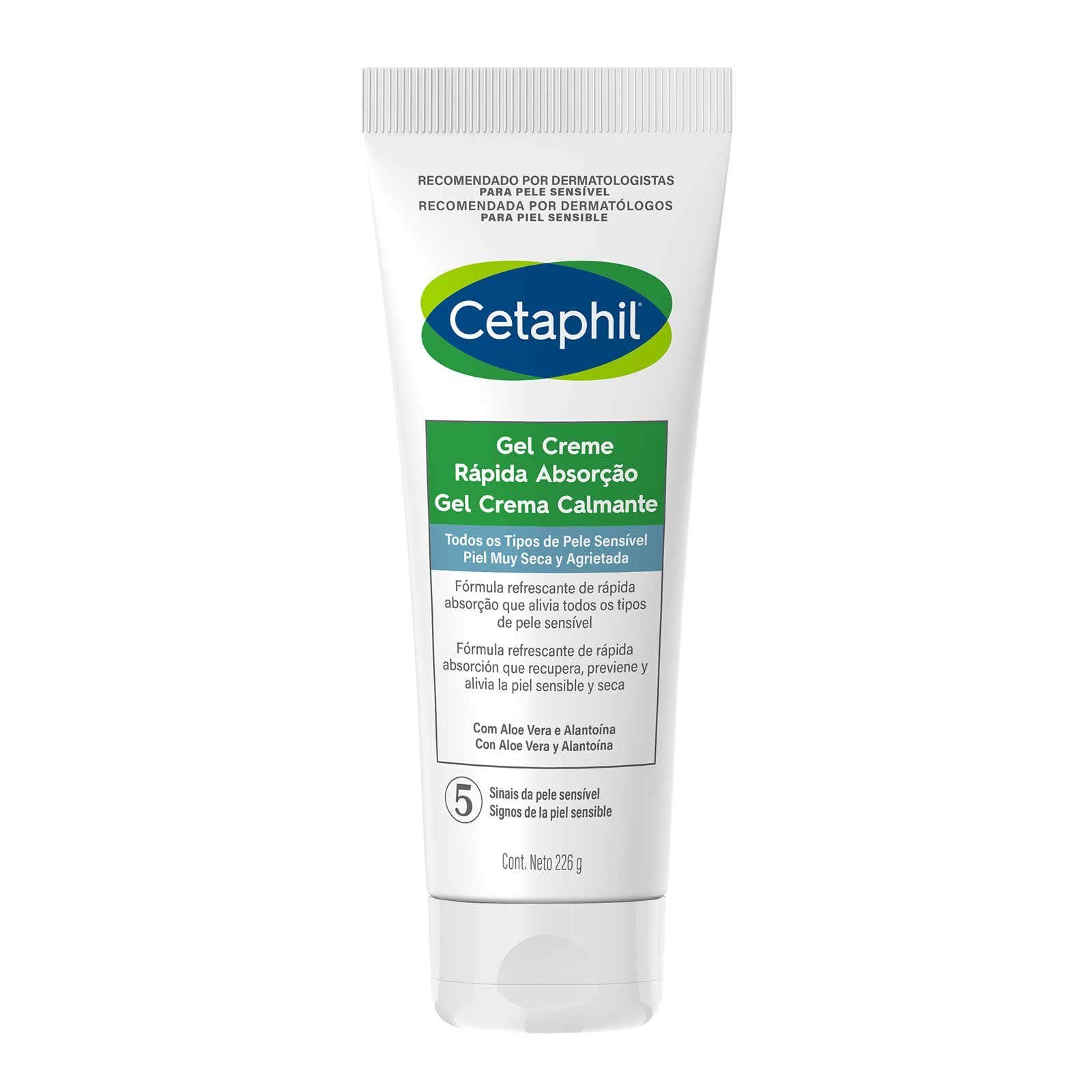 Cetaphil Gel Cream Soothing with Aloe Vera in & Alantoína in Tube 226 g