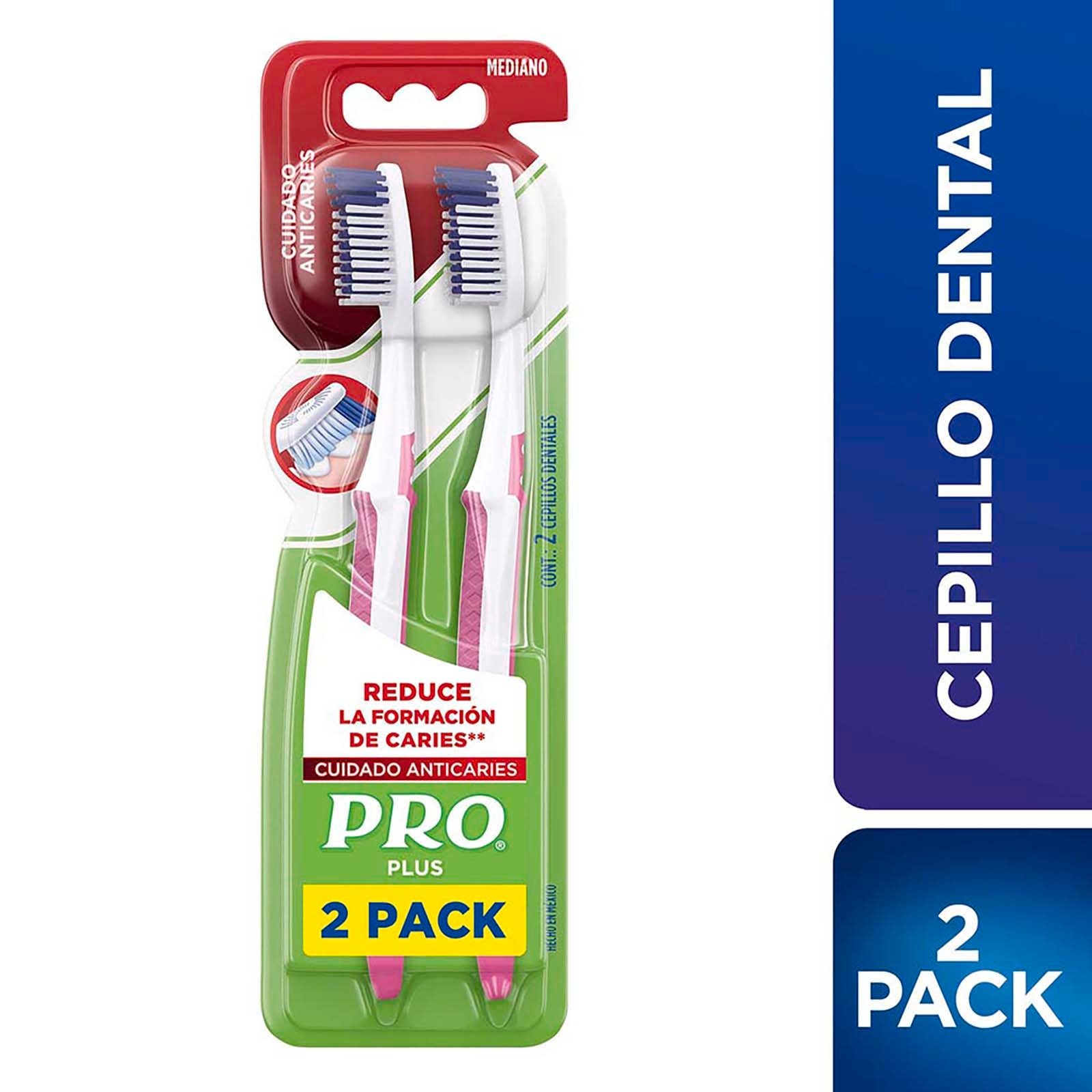 Pro Plus Care Anticaries Cepillos Dentales, 2 Units