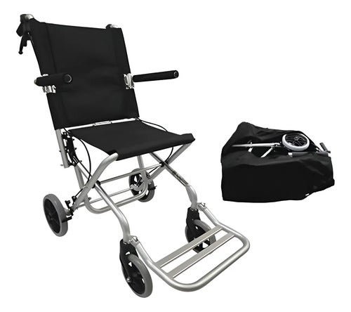 Chair Traslado Aluminum Portable Black Foldable Medimetrics Black